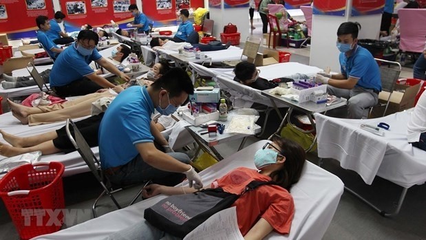 Ho Chi Minh City's youths donate their blood. (Photo: VNA)