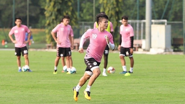 Hanoi FC star Nguyen Quang Hai is listed in Fox Sports Asia for Best Asian Front Three. (Photo: VNA)