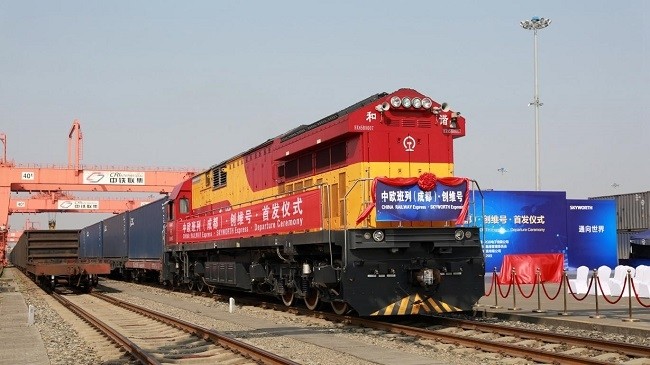 China-Europe freight trains up 36 pct in H1
