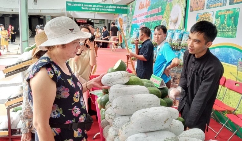 The programme has a scale of 11 agricultural stalls, including two booths at VinMart Times City supermarket (Hai Ba Trung District), and nine booths at VinMart Trung Hoa (Cau Giay District).