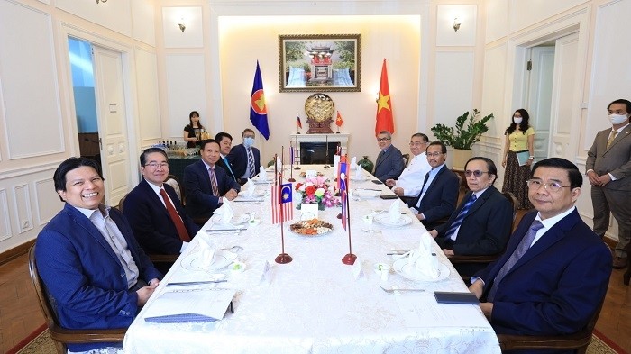 The AMC meeting was held with the presence of ambassadors of all ASEAN member countries in Russia. (Photo: Vietnamese Embassy in Russia)