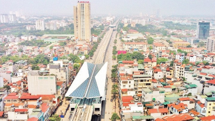 The important project of building urban railway line No.3 connecting Nhon and Hanoi Station has only 43% of investment disbursed. (Photo: Hoang Huy)