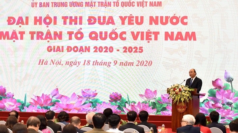 PM Nguyen Xuan Phuc speaks at the congress. (Photo: NDO/Tran Hai)