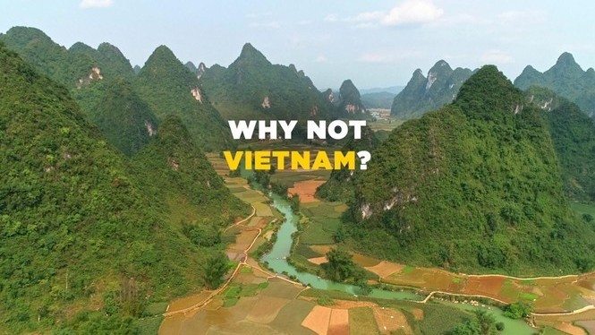 The 30-second video “Why not Vietnam” introduces the country’s stunning views from north to south, describing Vietnam as a safe, new and exciting place to have an adventure.