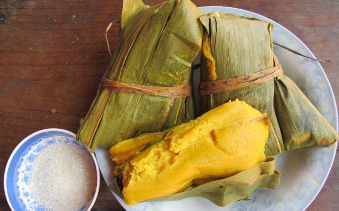 Corn cake - a traditional dish of H’Mong people in Tuyen Quang (Photo: baotuyenquang.com.vn)