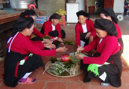 San Diu people in Bac Giang prepare for Tet. (Photo: dulichbacgiang.gov.vn)