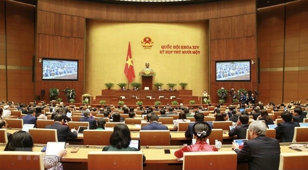 At the 14th National Assembly’s 11th session in Hanoi on March 24 (Photo: VNA)